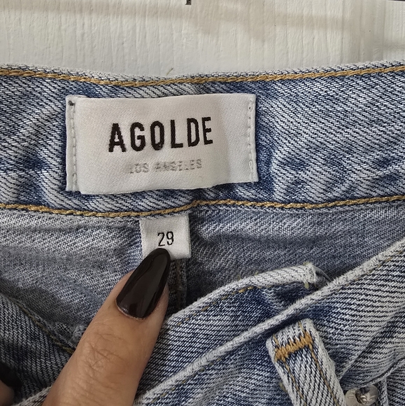 Agolde Criss Cross Upsized Straight Leg Jeans Size 29 - Picture 7 of 9
